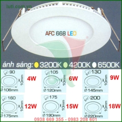 Đèn led panel âm trần Anfaco AFC 668