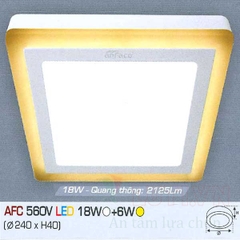 Đèn led ốp trần nổi vuông AFC-560V-24W