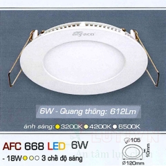 Đèn led panel AFC-668-6W-3CĐ