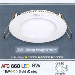 Đèn led panel AFC-668-9W-3CĐ