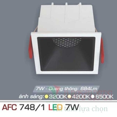 Đèn âm trần vuông chống chói AFC-748/1-7W