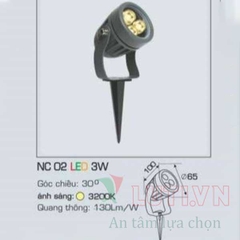 Đèn ghim cỏ AFC-NC02-3W