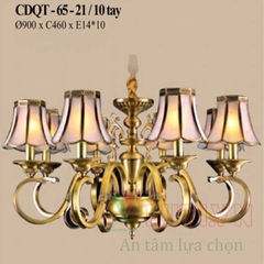 Đèn chùm đồng hiện đại CDQT-65-21