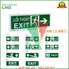 Đèn exit Kentom KT 640 (2 mặt)