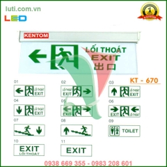Đèn exit Kentom KT 670 (1 mặt)