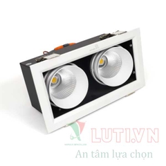 Đèn led âm trần đôi GL-2*10SS-V227-V