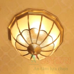Đèn mâm ốp trần đồng cổ điển OD-692