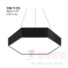 Đèn led lục giác thả văn phòng THCN-221