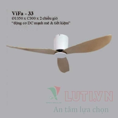 Quạt trần cánh gỗ VIFA-33