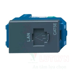 Ổ cắm mạng cat5 màu đen WEV2488H-CAT5