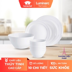 Bộ bát đĩa Luminarc Cannes 10 chi tiết CN10A