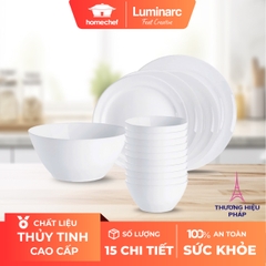 Bộ bát đĩa Luminarc Cannes 15 chi tiết CN15A