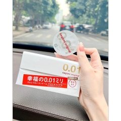 Bao cao su Sagami 0.01 - Bao cao su siêu mỏng hộp 5 chiếc