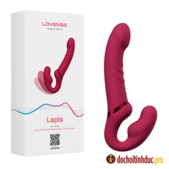 Sex toy cho les dương vật giả 2 đầu siêu rung 3 điểm Lovense Lapis