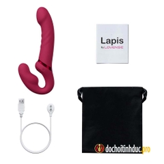 Sex toy cho les dương vật giả 2 đầu siêu rung 3 điểm Lovense Lapis