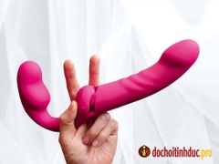 Sex toy cho les dương vật giả 2 đầu siêu rung 3 điểm Lovense Lapis