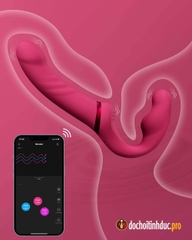 Sex toy cho les dương vật giả 2 đầu siêu rung 3 điểm Lovense Lapis