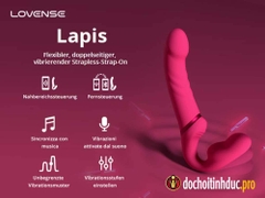 Sex toy cho les dương vật giả 2 đầu siêu rung 3 điểm Lovense Lapis