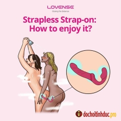 Sex toy cho les dương vật giả 2 đầu siêu rung 3 điểm Lovense Lapis