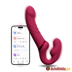 Sex toy cho les dương vật giả 2 đầu siêu rung 3 điểm Lovense Lapis