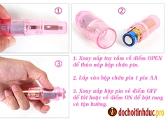 Máy rung mát xa điểm G và âm vật đầu bi gai silicone mềm mại