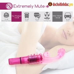 Máy rung mát xa điểm G và âm vật đầu bi gai silicone mềm mại