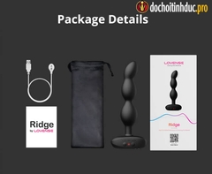 Máy rung thủ dâm hậu môn - Phích cắm hậu môn cao cấp Lovense Ridge