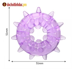 Vòng bi gai đeo dương vật silicone loại dày