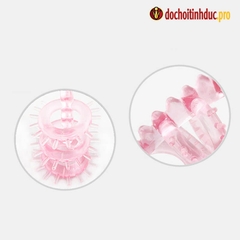 Vòng đeo dương vật gai rồng silicone mềm mại tăng khoái cảm