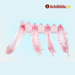 Vòng đeo dương vật gai rồng silicone mềm mại tăng khoái cảm