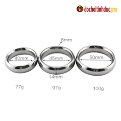 Vòng đeo dương vật inox tăng cương cứng, chống xuất tinh sớm