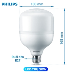Đèn LED Bulb Trụ TForce Core HB 30W E27 Philips