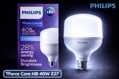 Đèn LED Bulb Trụ TForce Core HB 40W E27 Philips