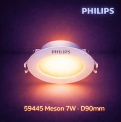 Đèn LED Âm Trần Philips 59445 Meson 090 7W Recessed IO Khoét lỗ 90 mm