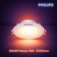 Đèn LED Âm Trần Philips 59449 Meson 105 9W Recessed IO Khoét lỗ 100 mm