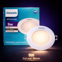Đèn Led Âm Trần Philips Eridani DL190B LED7 D90 9W WH SNI Khoét lỗ 90 mm