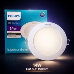 Đèn LED Âm Trần Philips Eridani DL190B LED11 D150 14W WH SNI Khoét lỗ 150 mm