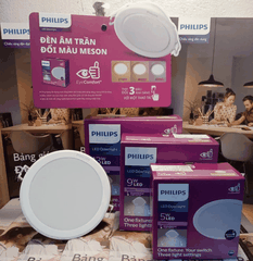 Đèn LED Âm Trần Philips Meson SSW 125 13W WH Recessed Khoét lỗ 125 mm