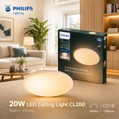 Đèn LED Ốp Trần Philips CL200 EC RD 20W 65K W HV 02 Đường kính 380 mm