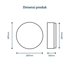 Đèn Led Ốp Trần Philips CL254 EC RD 12W HV 02 Đường kính 287 mm