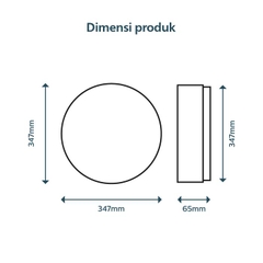 Đèn Led Ốp Trần Philips CL254 EC RD 17W HV 02 Đường kính 347 mm