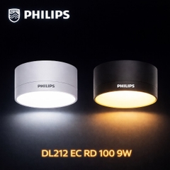Đèn Led Ốp Trần Philips DL212 EC RD 100 9W W/B HV 03 Đường kính 100 mm