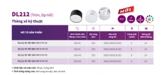 Đèn LED Ốp Trần Philips DL212 EC RD 100 9W W/B HV 03 Đường kính 100 mm