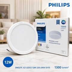 Đèn LED Ốp Trần Philips DN027C G3 LED12 12W 220-240V D175 Đường kính 175 mm