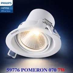 Đèn Spotlight Philips 59776 POMERON 070 7W WH recessed LED