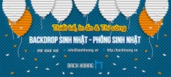 Thiết Kế, In Ấn và Thi Công Backdrop Sinh Nhật - Phông Sinh Nhật