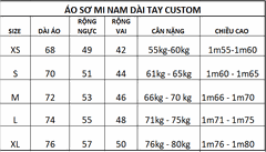 Áo sơ mi dài tay công sở nam dáng Custom mã ALG1002 kẻ tím