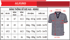 Áo polo ALGPLO38- Cổ tàu màu xanh đen