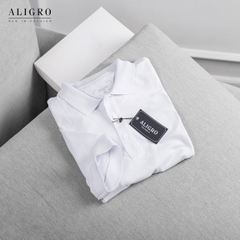 Áo Polo nam cộc tay ALGPLO25 trắng