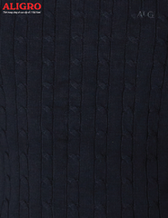 Áo len thừng dài tay ALEND027 - màu đen